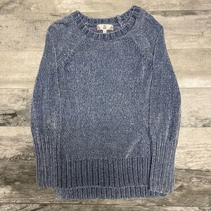 Pink Rose Blue Oversized Sweater